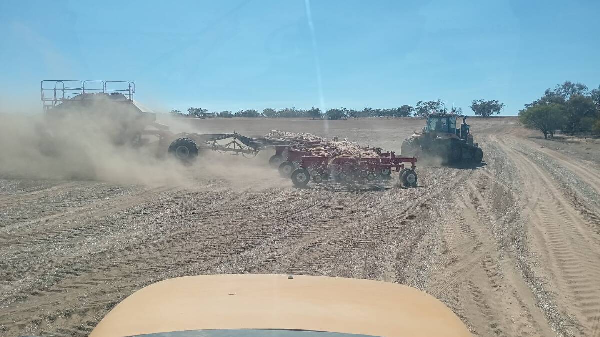 Seeding has been dusty in patches at the OCallaghans.