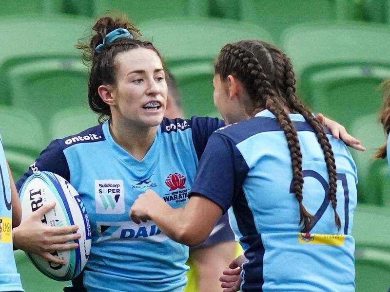 Maya Stewart scored the first try for the Waratahs who took out the Super W with a win over Qld.
