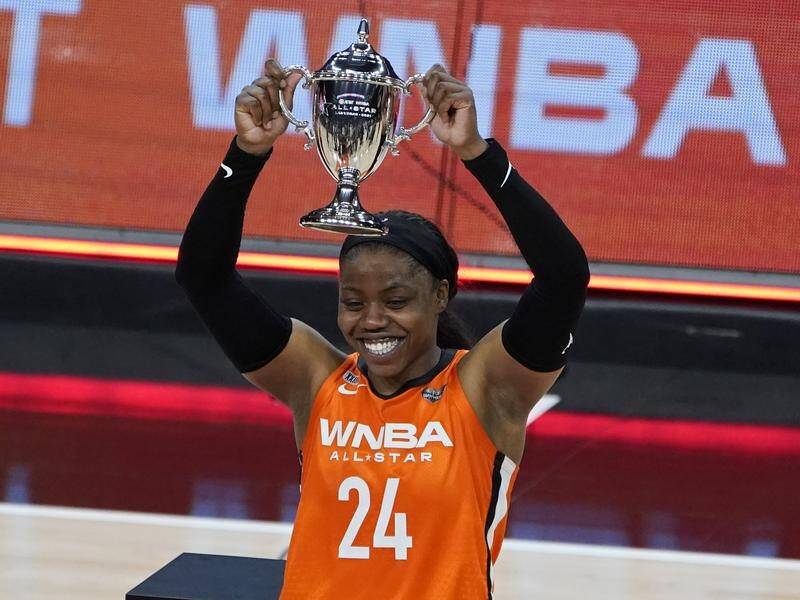 Arike Ogunbowale took the MVP trophy and bragging rights as WNBA All-Stars beat the US Olympic team.